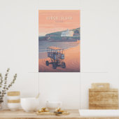 Burgh Island Devon Reiseplakat Poster (Küche)