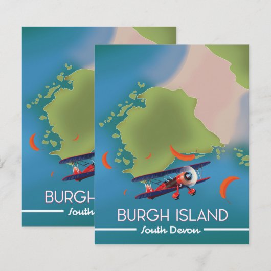 Burgh Island Devon Reiseplan (Vorne/Hinten)