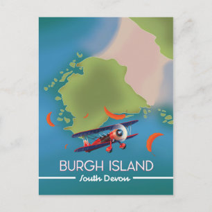Burgh Island Devon Reiseplan Postkarte