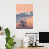 Burgh Island Devon Travel Poster (Heimbüro)