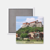 BURGHAUSEN CASTLE, DEUTSCHLAND MAGNET (Vorderseite/Rückseite)