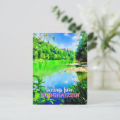 Burghausen Wöhrseebad in Bayern Postkarte (Stehend Vorderseite)