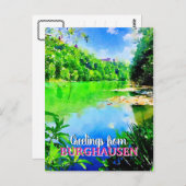 Burghausen Wöhrseebad in Bayern Postkarte (Vorne/Hinten)