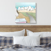 Burghügel boulding Neuseeland Leinwanddruck (Insitu (Schlafzimmer))