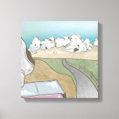 Burghügel boulding Neuseeland Leinwanddruck (Vorderseite)