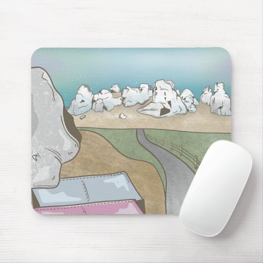 Burghügel boulding Neuseeland Mousepad (Mit Mouse)