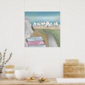 Burghügel boulding Neuseeland Poster (Küche)