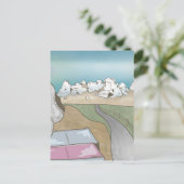 Burghügel boulding Neuseeland Postkarte (Stehend Vorderseite)