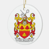 Burgin-Familienwappen Keramik Ornament (Links)