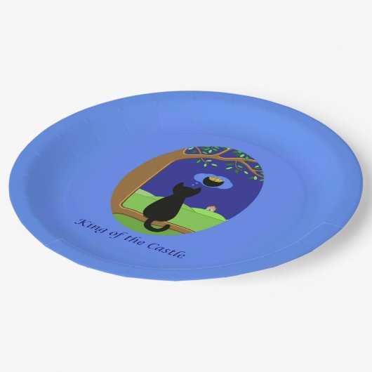 Burgkönig Pappteller (Schrägansicht)