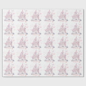 Burgkönigin 1. Geburtstag Party Geschenkpapier (Flach)