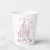 Burgkönigin 1. Geburtstag Party Pappbecher (Vorderseite)