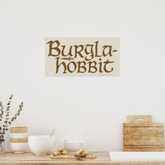 Burgla Hobbit Poster (Küche)
