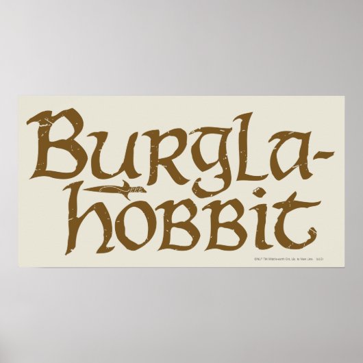 Burgla Hobbit Poster (Vorne)