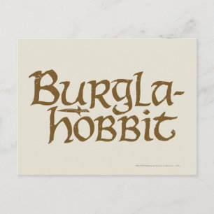 Burgla Hobbit Postkarte