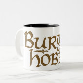 Burgla Hobbit Zweifarbige Tasse (Vorderseite Links)