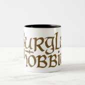 Burgla Hobbit Zweifarbige Tasse (Mittel)