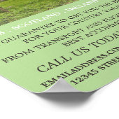 Burglandschaft, Reiseagentur Werbung Poster (Ecke)