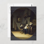 Burgomaster Hasselaar und Seine Ehefrau von Gerrit Postkarte (Vorne/Hinten)