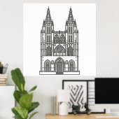 Burgos Cathedral Sehenswürdigkeit Poster (Heimbüro)