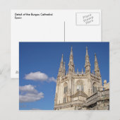 Burgos Cathedral, Spanien Postkarte (Vorne/Hinten)