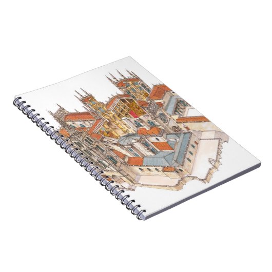 Burgos-Kathedrale. Spanien Notizblock (Rechte Seite)