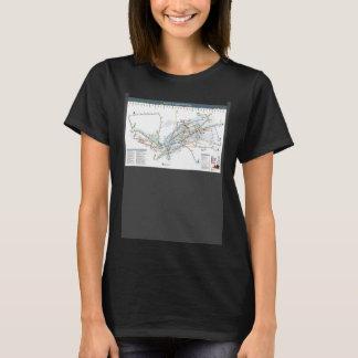 Burgos Line Map Spain HD T-Shirt