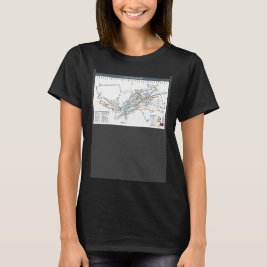 Burgos Line Map Spain HD T-Shirt (Vorderseite)