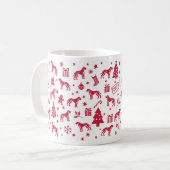 Burgos Pointer Christmas Design Kaffeetasse (Vorderseite Links)