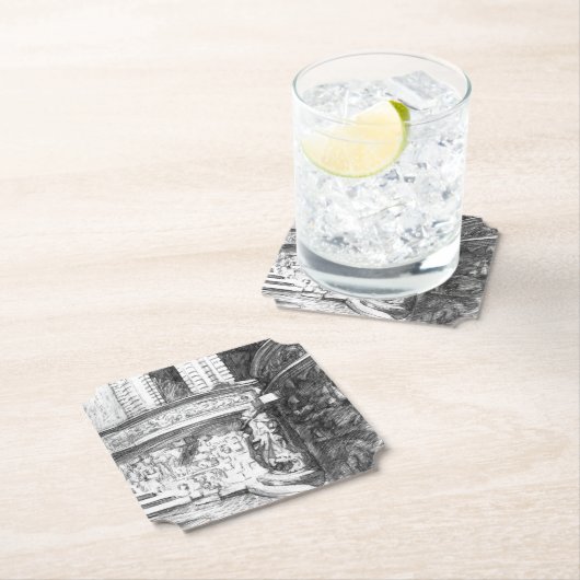 Burgpencilart Monochrome Untersetzer (Vor Ort)