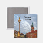 Burgplatz Warschau Polen Magnet (Vorderseite/Rückseite)