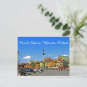 Burgplatz, Warschau, Polen Postkarte (Stehend Vorderseite)