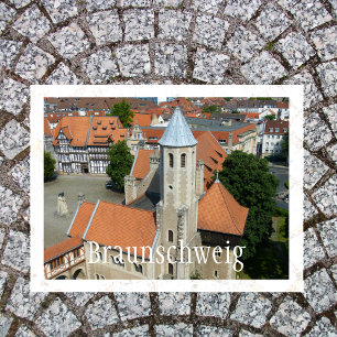 Burgplaz, Braunschweig, Deutschland Postkarte