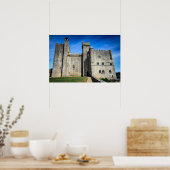 Burgposter des mittelalterlichen Schlosses Beynac Poster (Küche)