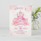 Burgprinzessin Einladung (Stehend Vorderseite)