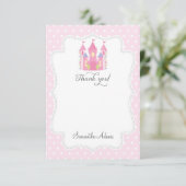 Burgprinzessin Vielen Dank Dankeskarte (Stehend Vorderseite)