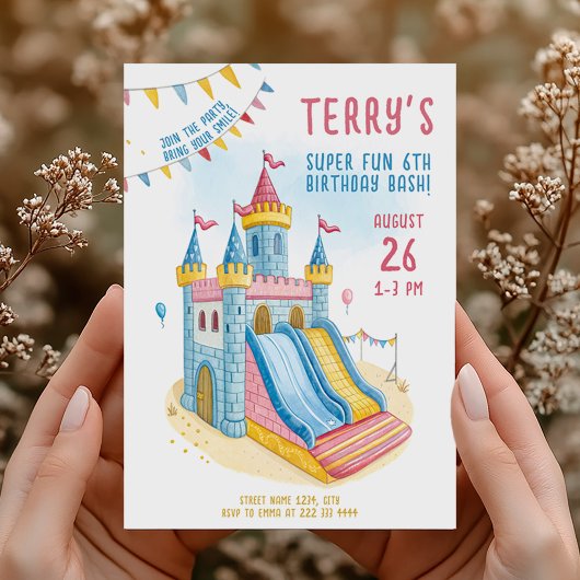 Burgruine Geburtstagsparty Einladung