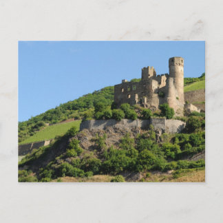Burgruinen von Ehrenfels - Rhein - Deutschland Postkarte