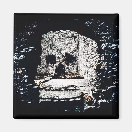 Burgschädel Magnet (Vorne)