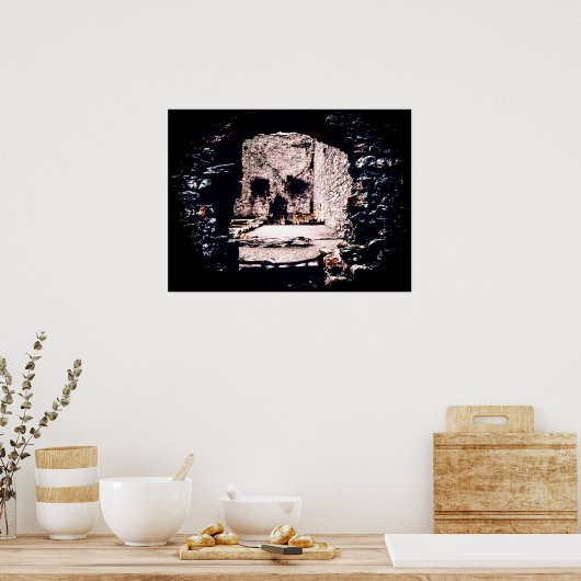 Burgschädel Poster (Küche)