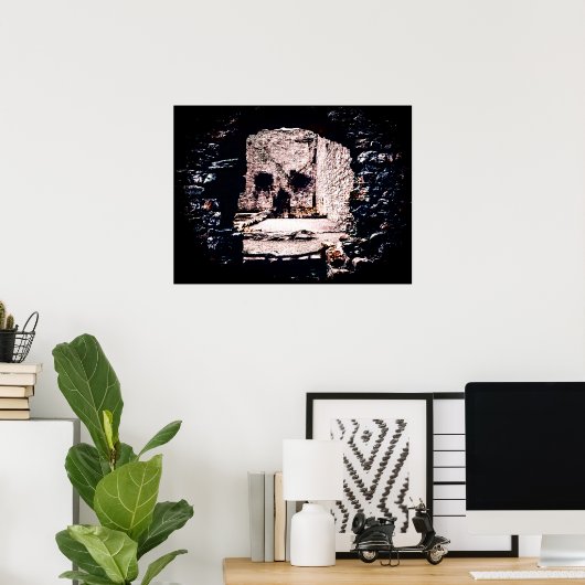 Burgschädel Poster (Heimbüro)