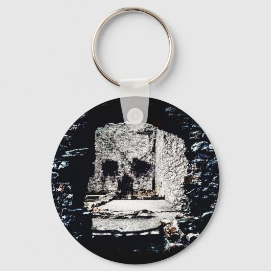 Burgschädel Schlüsselanhänger (Vorderseite)