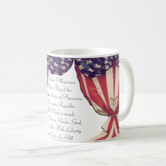 Bürgschaft der Ergebenheits-Flaggen-Tasse Kaffeetasse (VorderseiteRechts)