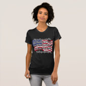 Bürgschaft von Ergebenheit mit US-Flagge T-Shirt (Vorne ganz)