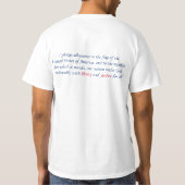 Bürgschaft von Ergebenheit T-Shirt (Rückseite)