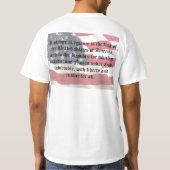 Bürgschaft von Ergebenheit T-Shirt (Rückseite)