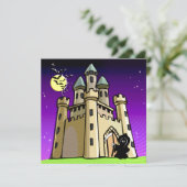 Burgschläger und grimmiger Sensenmann am Burg Einladung (Stehend Vorderseite)