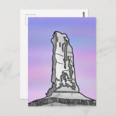 Burgturm Castleton Rock Postkarte (Vorne/Hinten)