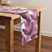 Burgubdy Dream Blätter Wasserfarbenes Muster Großer Tischläufer (Beispiel)