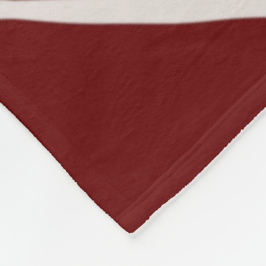 Burgund Abstrakte Blume Fleecedecke (Ecke)